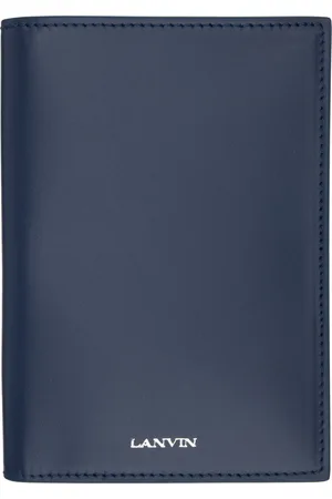 Lanvin Navy Calfskin Passport Holder