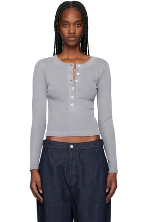 Citizens of Humanity Gray Varra Henley T-shirt