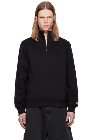 Carhartt Black Chase Neck Zip Sweatshirt