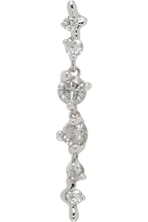 Maria Black Silver Arctic Medium Single Earring