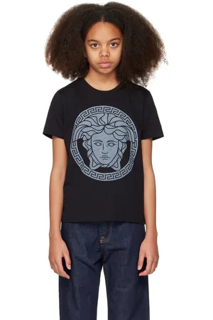 VERSACE Kids Black Medusa T-shirt