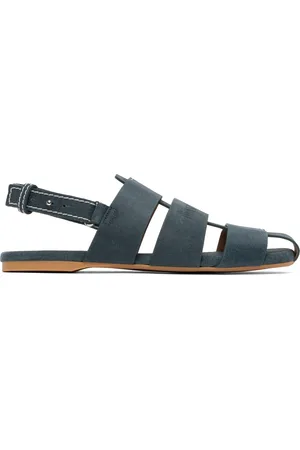 J.W.Anderson Blue Suede Fisherman Sandals