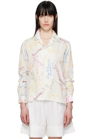 BODE White Signature Scrawl Shirt