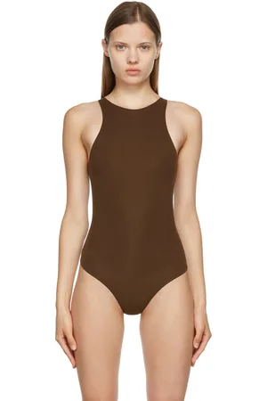 SKIMS Brown Fits Everybody High Neck Bodysuit
