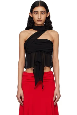 DANIELLE GUIZIO Chiffon Wrap Around Top