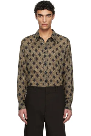 Recto Brown & Black 80s French Printing Daddy Shirt