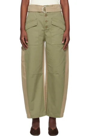 SEA Green & Beige Carolina Trousers