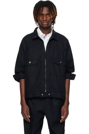 ENGINEERED GARMENTS Navy Trucker Jacket