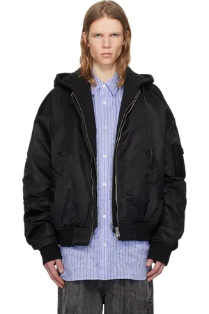 JUUN.J Hood Detachable MA-1 Bomber Jacket