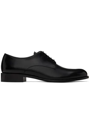 Giorgio Armani Black Lace-Up Derbys