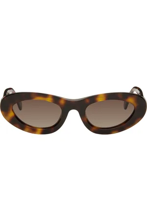 ANINE BING Brown Roma Sunglasses