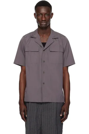 DRIES VAN NOTEN Gray Vented Shirt