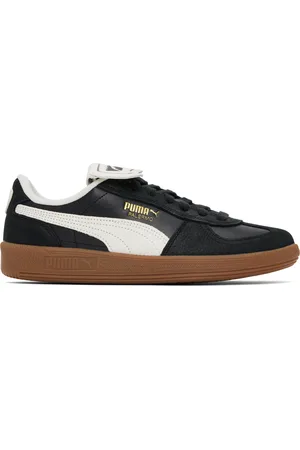 PUMA Black & White Palermo Premium Sneakers