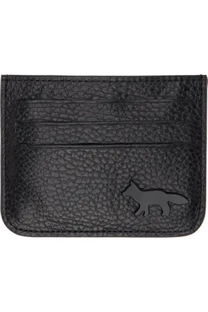 Maison Kitsuné Black Profile Fox Card Holder