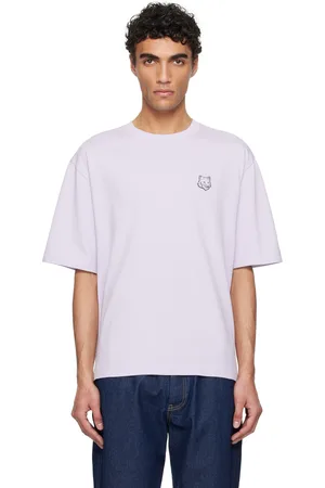 Maison Kitsuné Purple Bold Fox Head Patch Oversize T-shirt