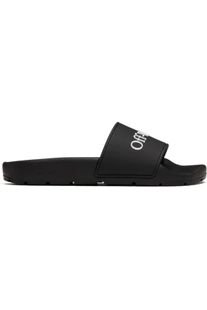 OFF-WHITE Black Bookish Pool Slides