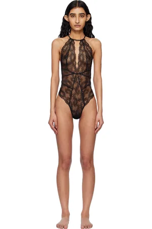 Agent Provocateur Black Love Bodysuit