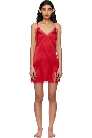 Agent Provocateur Red Gisele Slip Dress
