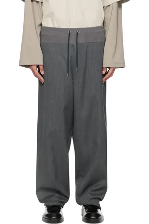 Fumito Ganryu Gray Relaxed Trousers
