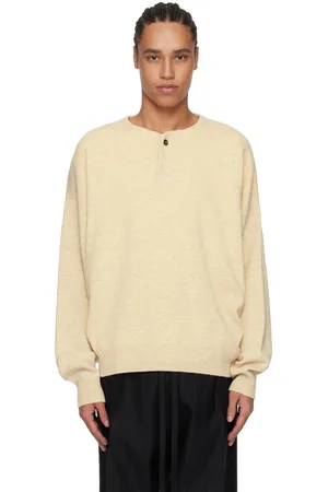 FEAR OF GOD Beige Fine Knit Henley