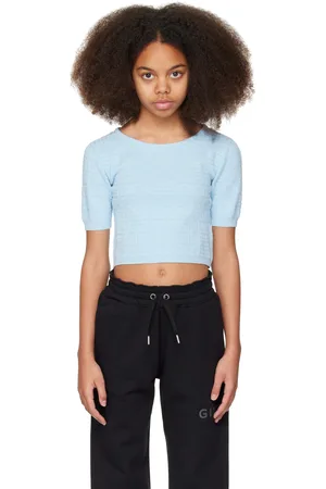 Givenchy Kids Blue 4G Jacquard Knit Sweater