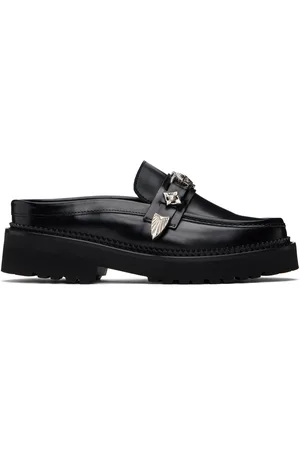 TOGA PULLA Black Polido Slip-on Loafers