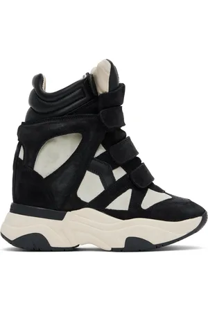 Isabel Marant Off-White & Black Balskee Sneakers