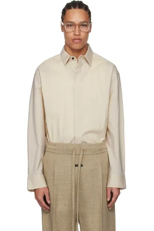 FEAR OF GOD Beige Oxford Button Up Shirt