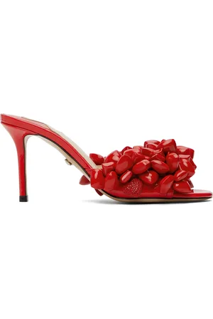Mach & Mach Puffy Heart Patent Mules