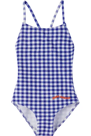 Bobo Choses Kids & White Vichy Swimsuit