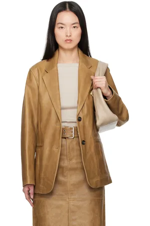 OUR LEGACY Tan Opening Leather Blazer