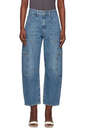 Citizens of Humanity Blue Marcelle Low Slung Easy Cargo Jeans