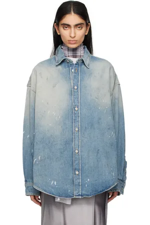 Acne Studios Blue Button-Up Denim Shirt