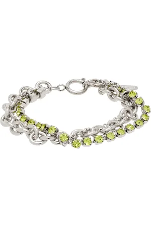 Justine Clenquet SSENSE Exclusive Silver Colin Bracelet