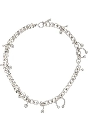 Justine Clenquet Silver Holly Necklace