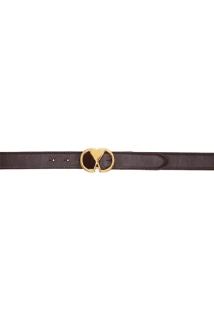 Ami Burgundy Leather Ami de Coeur Belt