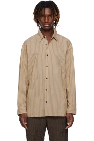 DRIES VAN NOTEN Beige Loose Cotton Shirt