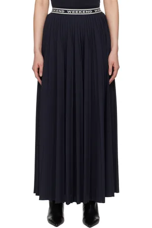 Max Mara Navy Bleu Maxi Skirt