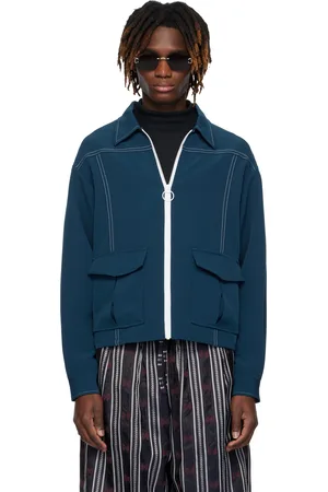 Pins & Needles Navy Stitched Sport Jacket