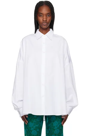 DRIES VAN NOTEN White Cotton Poplin Shirt