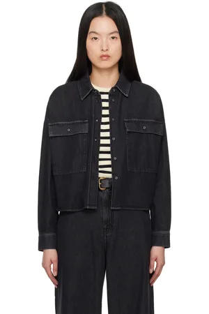 Max Mara Black Zemira Denim Shirt