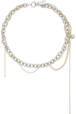 Justine Clenquet Silver & Gold Lewis Necklace