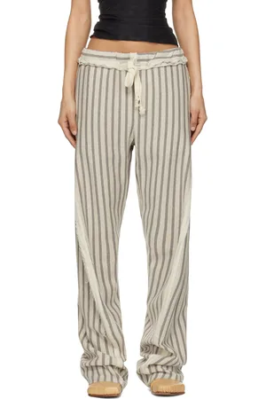 Edward Cuming Gray Twisted Track Trousers