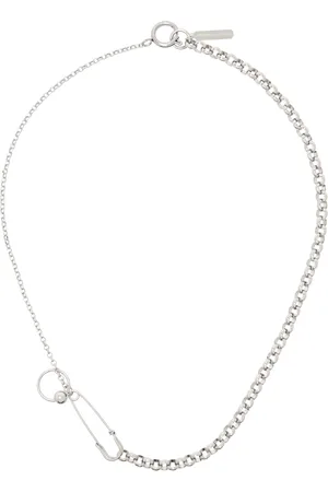 Justine Clenquet SSENSE Exclusive Silver Jeff Necklace