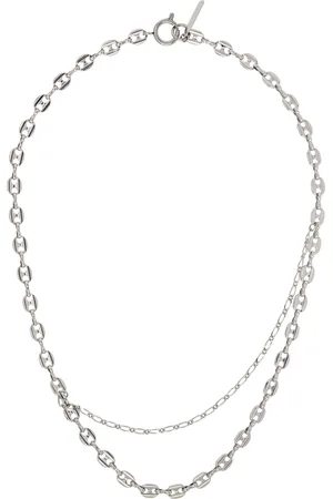 Justine Clenquet SSENSE Exclusive Silver Alexis Necklace