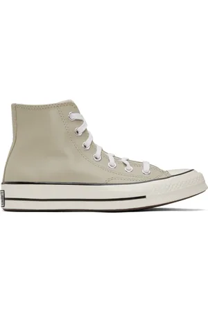 Converse Taupe Chuck 70 Leather High Top Sneakers