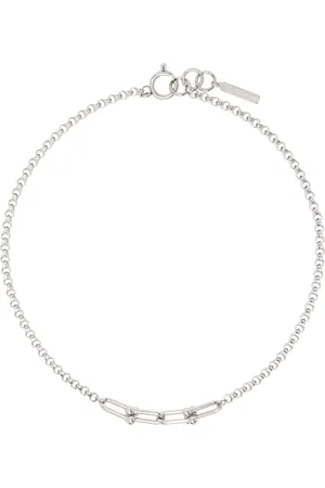Justine Clenquet Silver Hanel Necklace