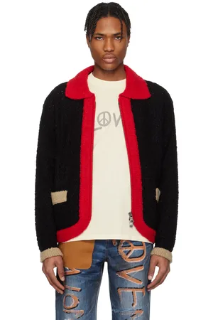 Andersson Bell SSENSE Exclusive Red & Elass Color Block Cardigan