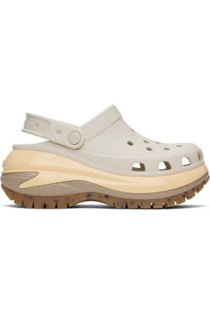 Crocs Beige Mega Crush Clogs