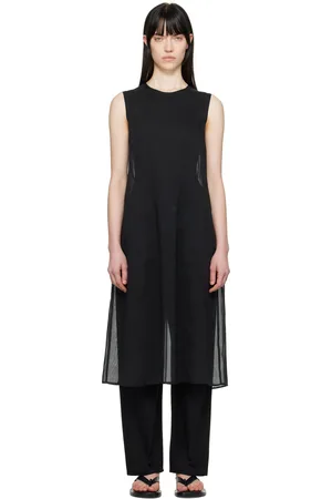 AMOMENTO Sheer Midi Dress